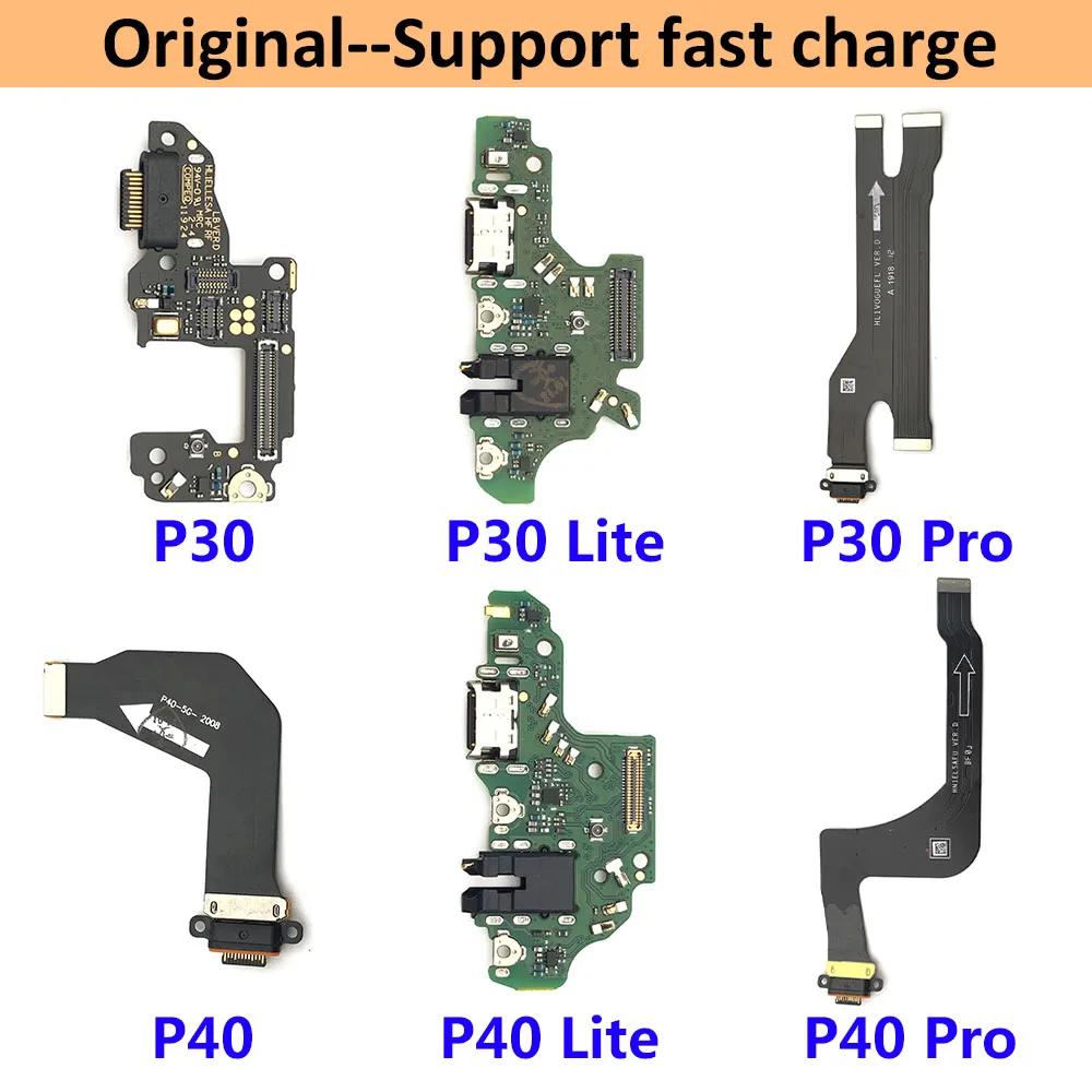 

5Pcs 100% Original For Huawei P9 P10 P20 P30 Lite Plus USB Charging Port Connector Flex Cable connector de carga atacado