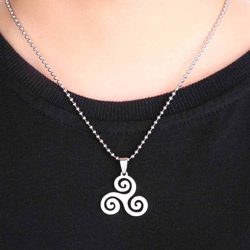 Религиозное ожерелье из нержавеющей стали Triskele/Keltic Knot/Cross/Tree life/David Star/Ankh/Horus