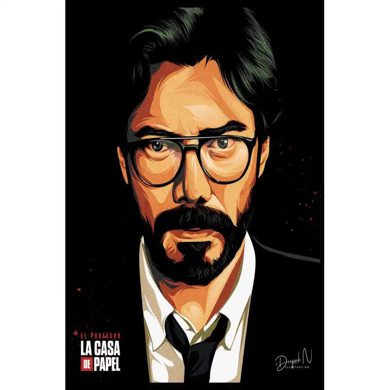 

New Arrival La Casa De Papel Poster Canvas Fabric Wall Art Poster Print Painting Nature Decoration Modern Home Decor Poster 0406