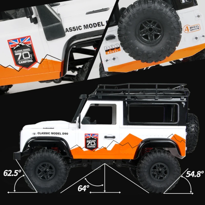 

Car Model 2.4G 1/12 4WD RTR Crawler RC Car for Land Rover 70 Anniversary Edition Vehicle Model