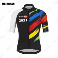 new 2021 mans cycling jersey team bike jersey breathable short sleeve ropa ciclismo outdoor sports classic cycling clothing kit