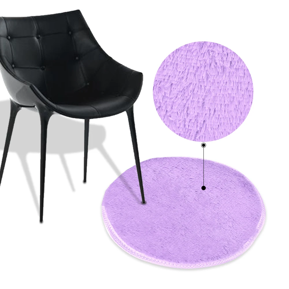 Спальня коврики шелк круглый прикроватный коврик анти йога ковер из чистого