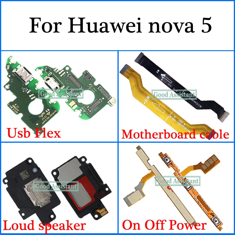 Для Huawei Nova/5 SEA-TL00 SEA-AL00 Usb гибкий кабель материнской платы громкий динамик