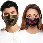 Маска для взрослых, для косплея, Хэллоуина, Рождества, смешное полотенце для лица кошки, украшение, дышащая многоразовая хлопковая маска для женщин и мужчин