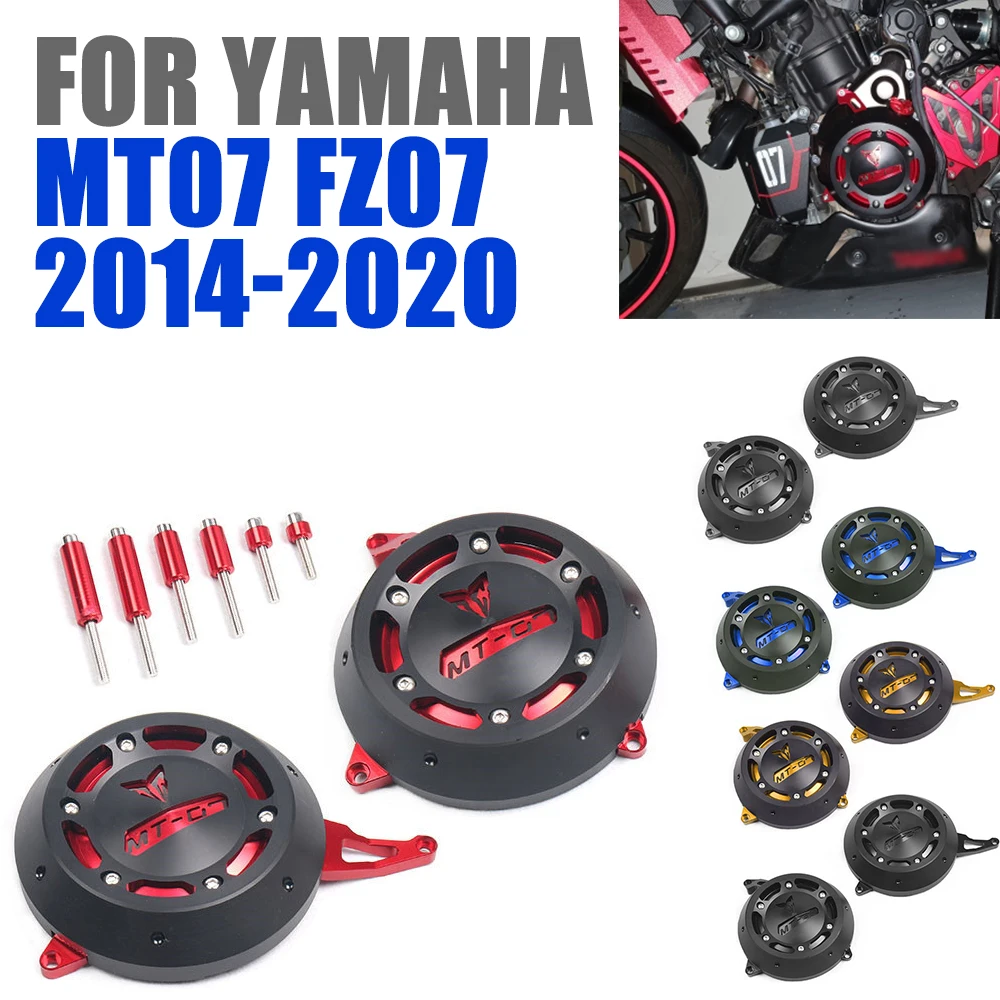 For YAMAHA MT-07 MT07 FZ-07 FZ07 2014 - 2020 Motorcycle Engine Stator Case Cover Protective Guard Protector Starter Frame Slider