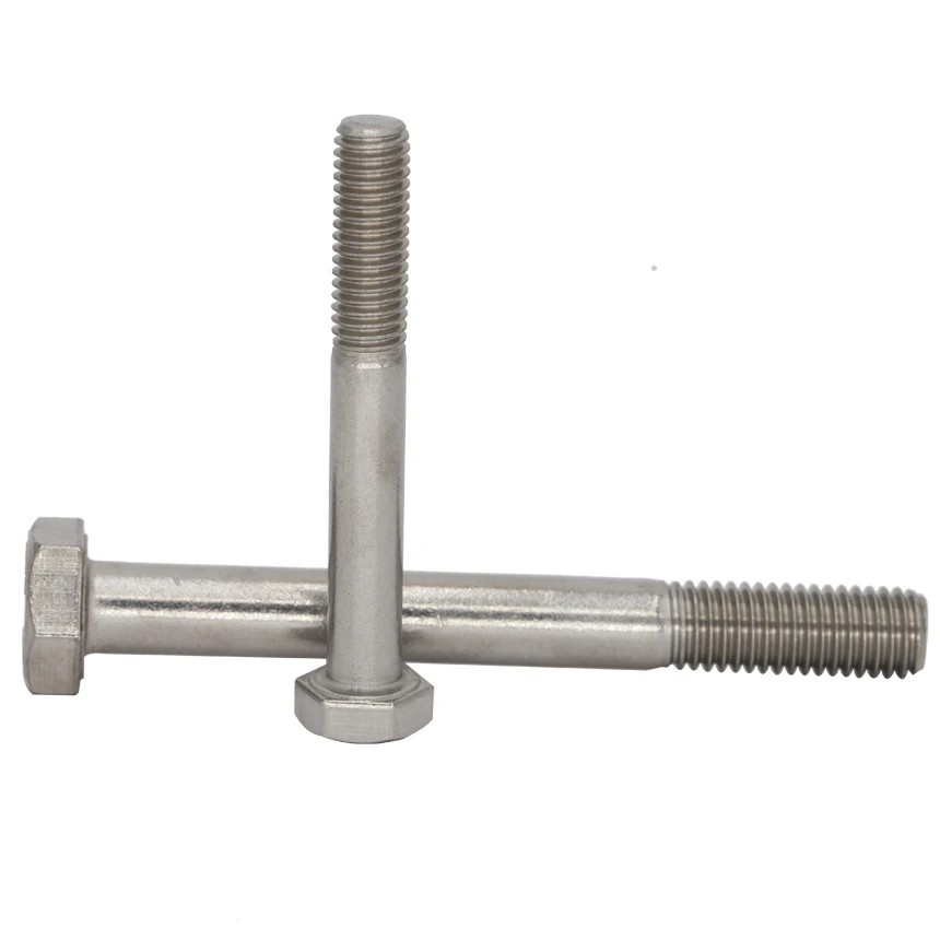 M10 * 80/90/100/110 M10x80/90/100/110 304 нержавеющая сталь 304ss DIN931 частичная половинчатая резьба