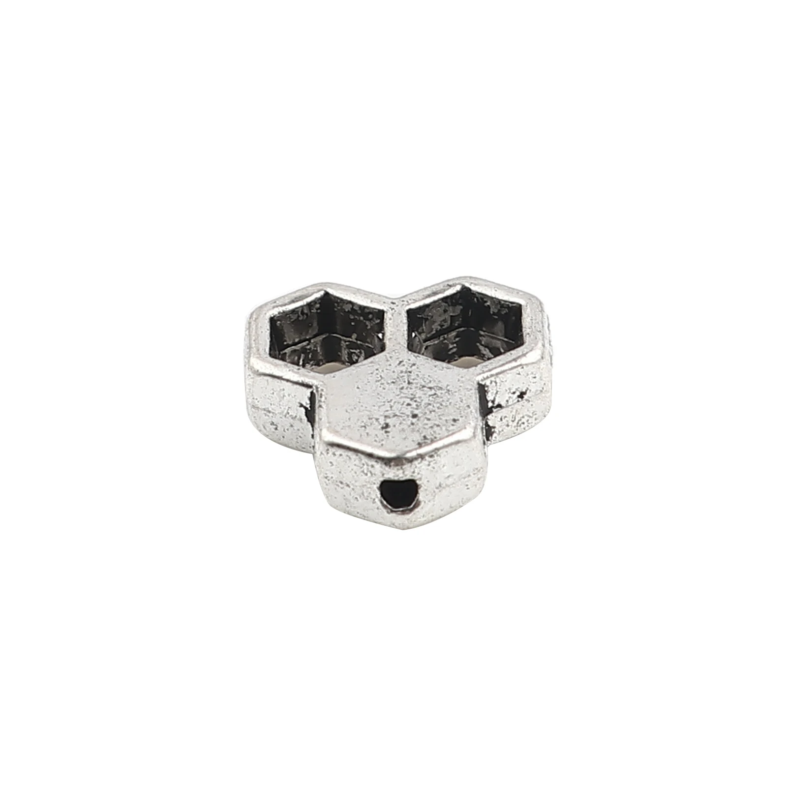 

Creative Spacer Beads Dainty Beehive Antique Silver Color Metal Loose Beads DIY Making Necklace Jewelry About 12mm x 12mm,50PCs