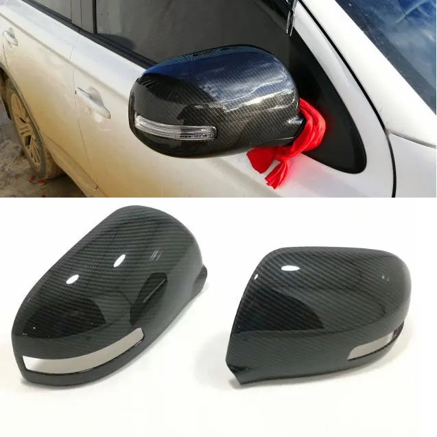 Exterior Parts For Mitsubishi Outlander 3 2019-2016 ABS Decoration Car Rear View Rearview Side Glass Mirror Cover Trim Frame