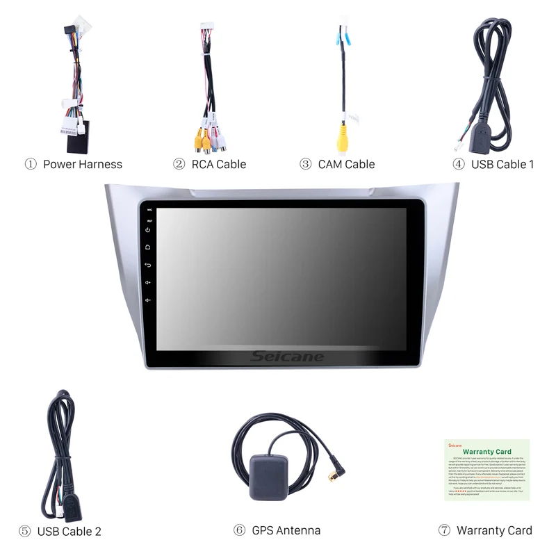Seicane Автомобильный gps 10," плеер 2Din Android8.1 Navi для Lexus RX300 RX330 RX350 2003-2010 головное устройство Поддержка TPMS DAB+ Зеркальное соединение