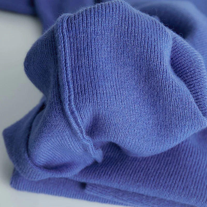 Весенний пуловер с рукавами-фонариками в Корейском стиле вязаный свитер для