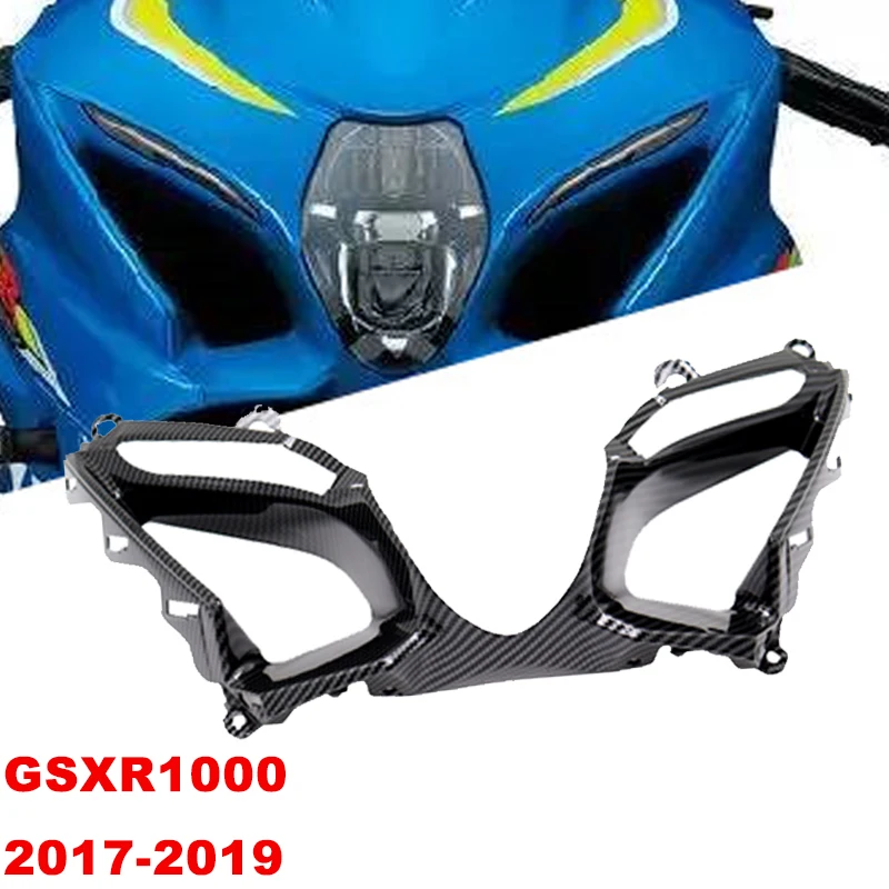 for Suzuki GSXR1000 2017 2018 2019 Motorcycle Air Intake Hood Fairing Parts ABS Carbon Fiber Protective Shell Injection Molded