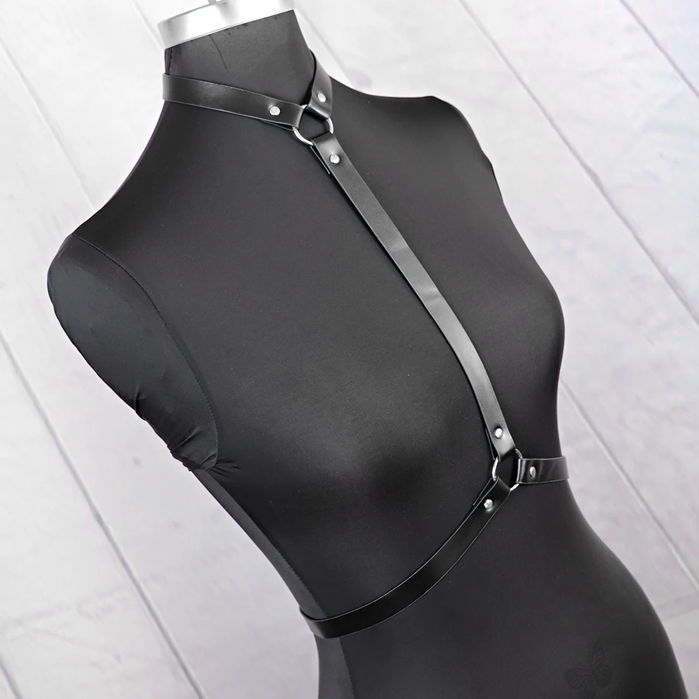 

Women Leather Harness Garter Belt Sexy Women Lingerie Body Bondage Cage Sculpting Harness Suspenders Goth Harajuku Sword Belt