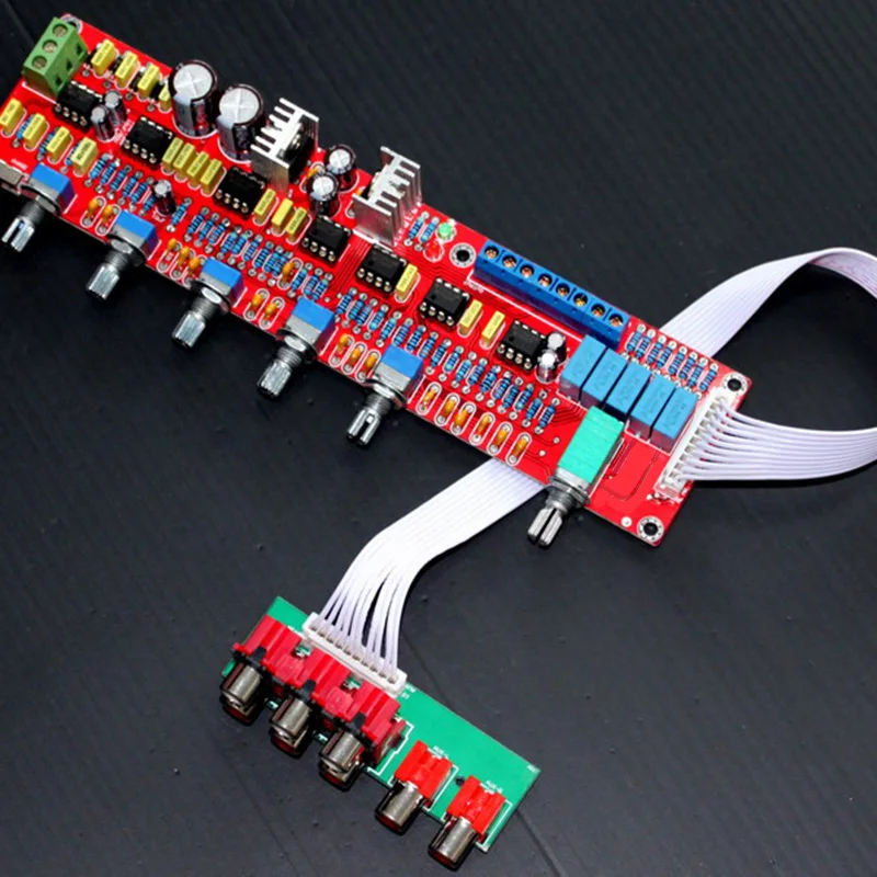 NE5532 Preamplifier Bord HIFI 5.1 Tone Plate Volume Control Panel Preamp Mixer Board Pre-Amplifier | Электроника