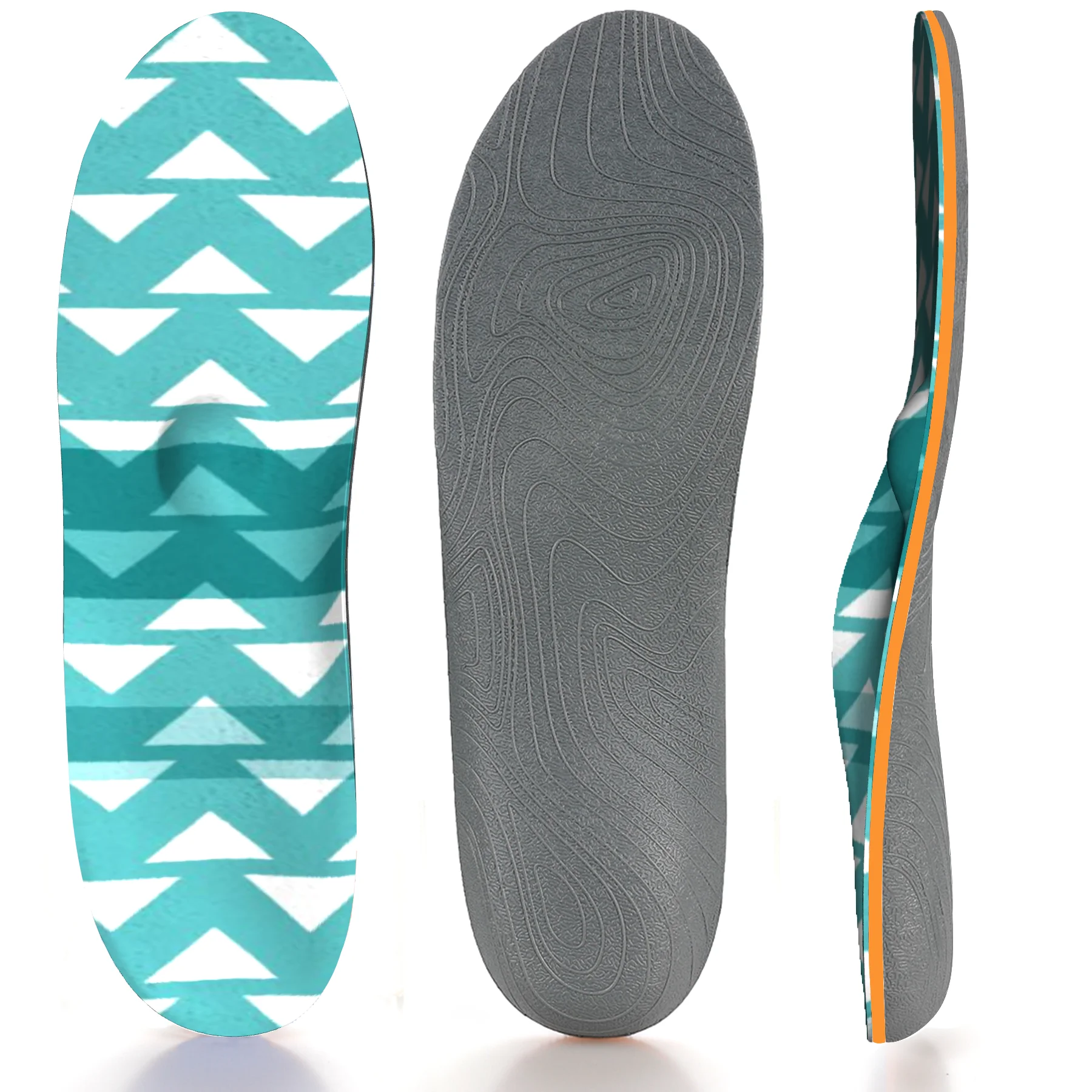 

Green Stripe Memory Foam High Arch Support Insole Orthopedic Insoles for Men and Women with High Arch Foot