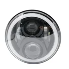 7-дюймовая круглая светодиодная фара ближнегодальнего света с сигналом поворота для мотоциклов и автомобилей