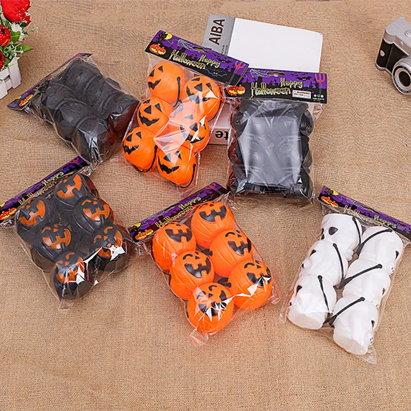 6 шт. Хэллоуин ведра для конфет мини призраки тыквы ведро место украшения