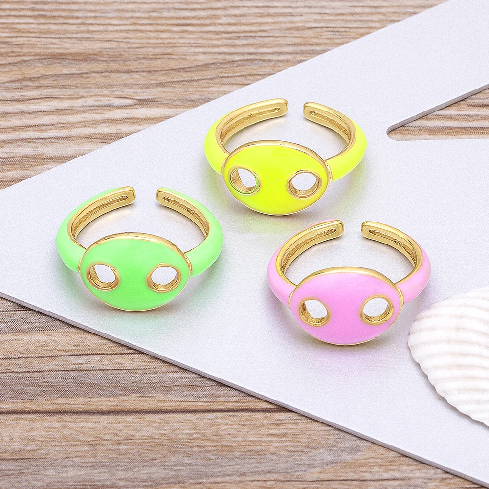 Женское Открытое кольцо в виде свиньи |