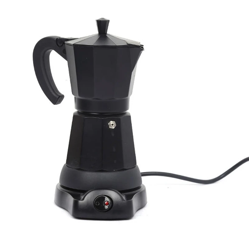 

Portable Espresso Coffee Maker Moka Pot with Electric Stove Filter Percolator Coffee Brewer Kettle 300Ml (Eu Plug)