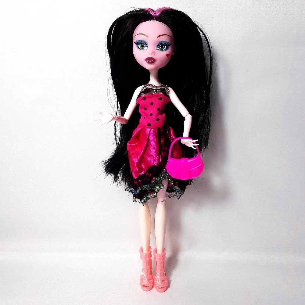 

NO BOX 4 Pcs/set Dolls New Style High Dolls Monster Fun High Moveable Joint Body Fashion Dolls Girls Toys Best Gift