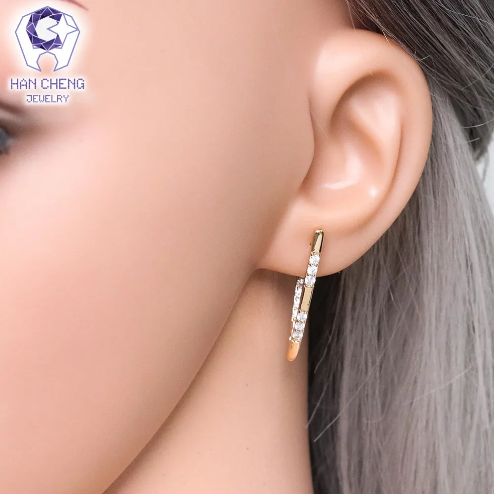 HanCheng Новая модная популярная Роскошная V образная позолоченная искусственная