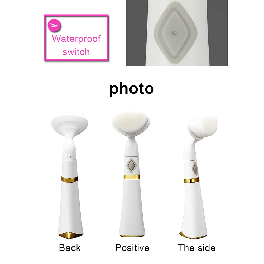 

Electric Facial Cleanser Sonic Skin Brush Facial Cleansing Sonic Vibration Deep Pore Cleanser For Face Cleaning Massage Relaxing