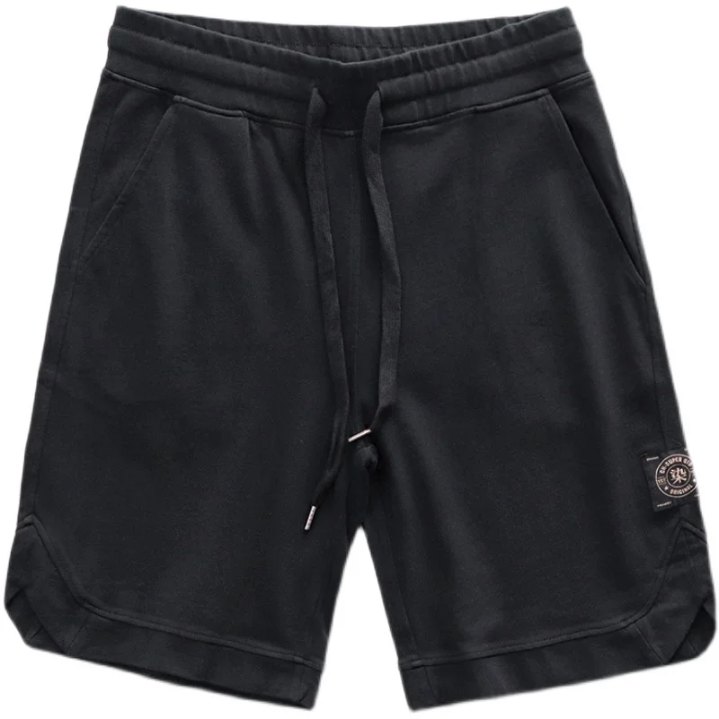 

MenSummerCasualKnittedShortsCottonThinBreathableLooseDrawstringSportJoggerOutfitWashSolidColorHalfLengthPants