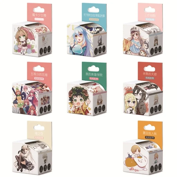 4 см * 5 м аниме версия мультяшная васи лента клейкая DIY Скрапбукинг стикер