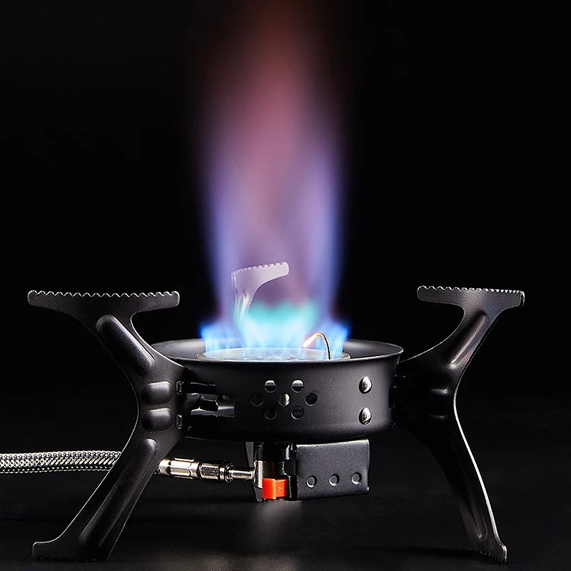 

ALOCS Mini Ultralight Gas Stove Outdoor Portable Propane Gas Stove Split Gas Stove for Camping Hiking Cookware Picnic Furnace