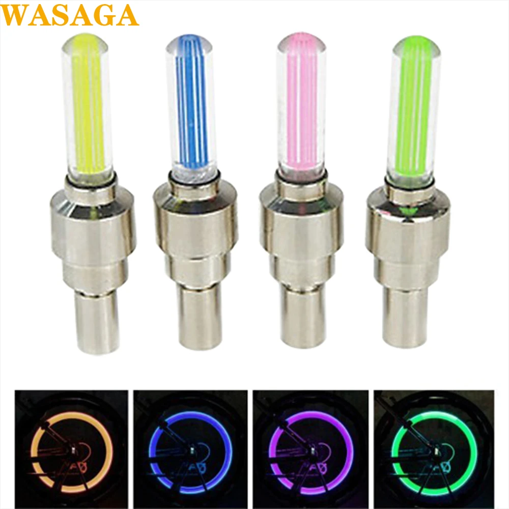 

Bike Light Mini LED With Battery Bicycle Lights Install at Bicycle Wheel Tire Valve's Cycling Bicycle Accessories LED Light
