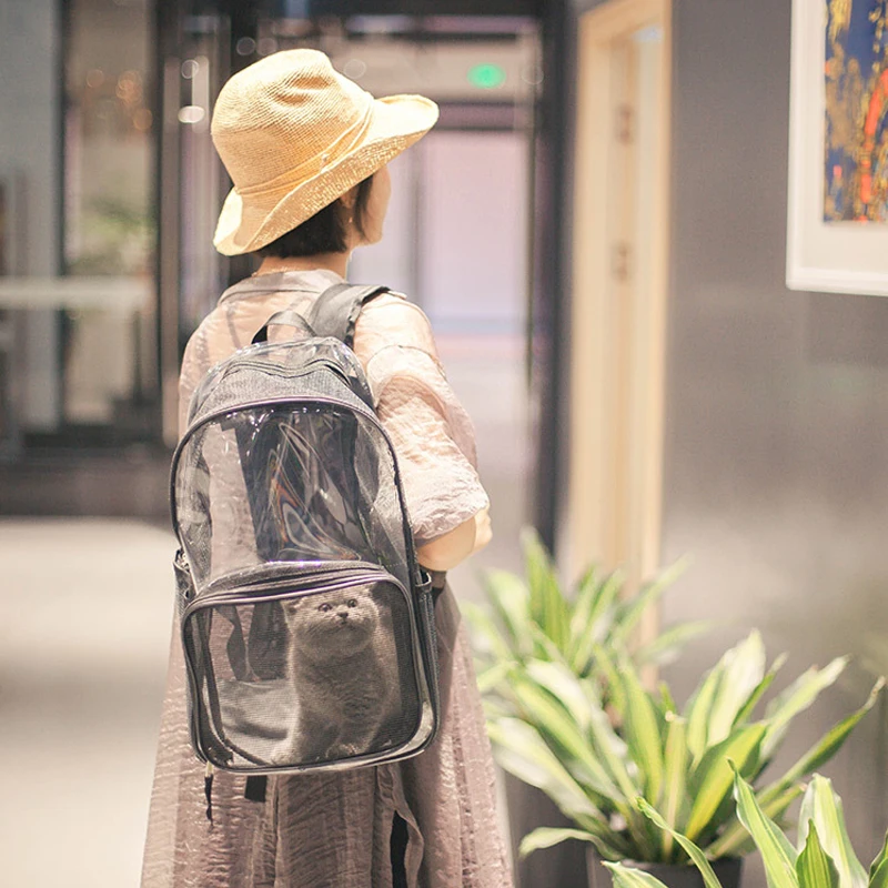 Сумка-переноска для домашних животных сумка рюкзак прозрачная кошка собака на