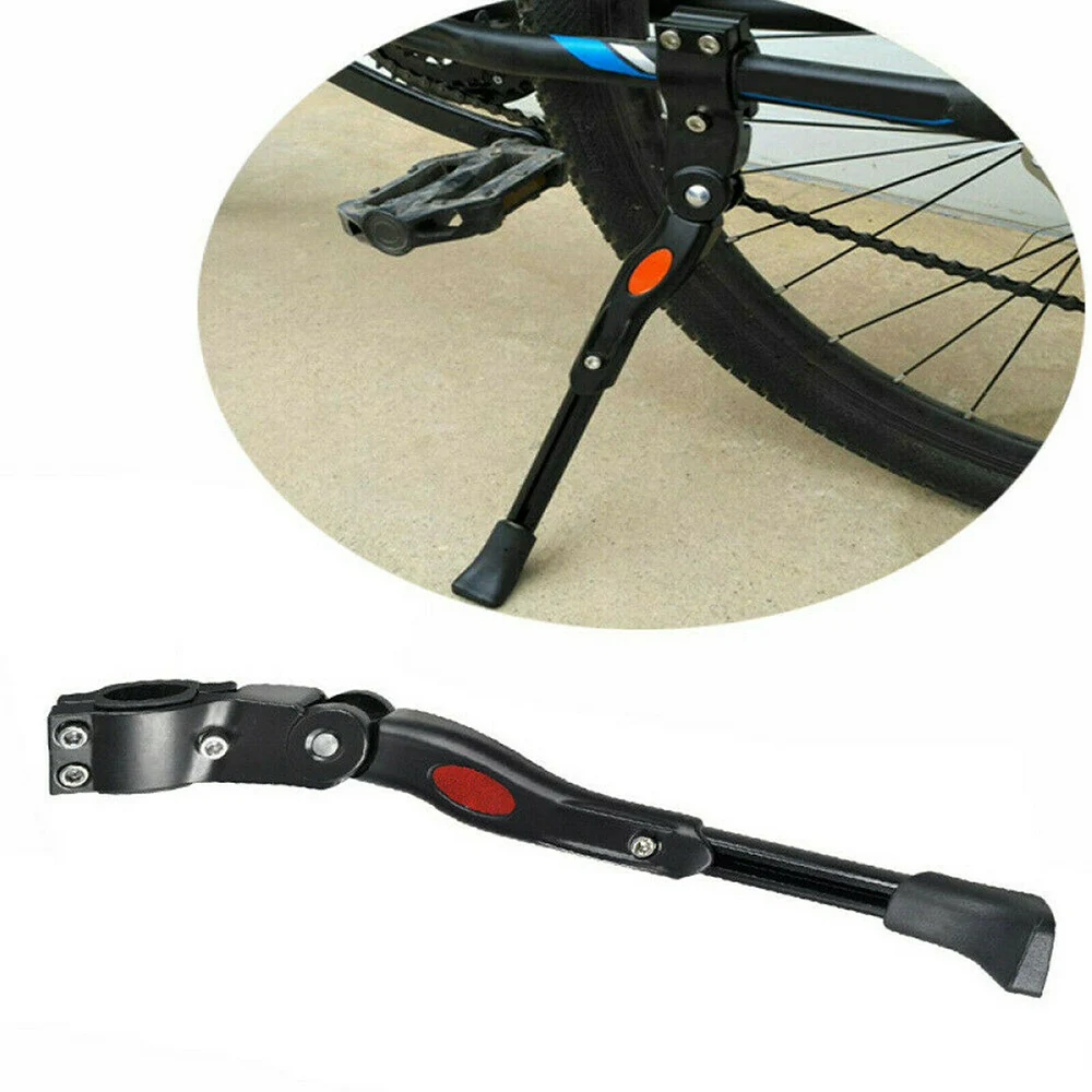 

Heavy Duty Bike Kickstand Mountain Bike Support Cycling Prop Adjustable Side Rear Kickstand White Black