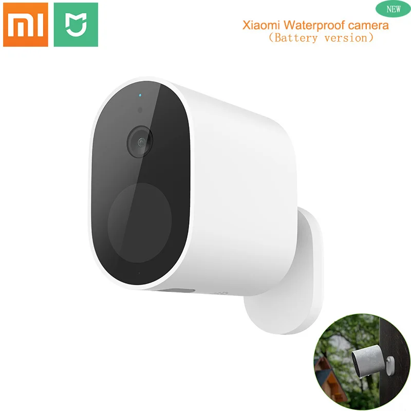 Xiaomi-câmera de Segurança Noturna para Ambientes p à Prova Ip65 com Bateria de 1080 Inteligente Mijia D’água Mah Infravermelho Visão Externos hd 5700