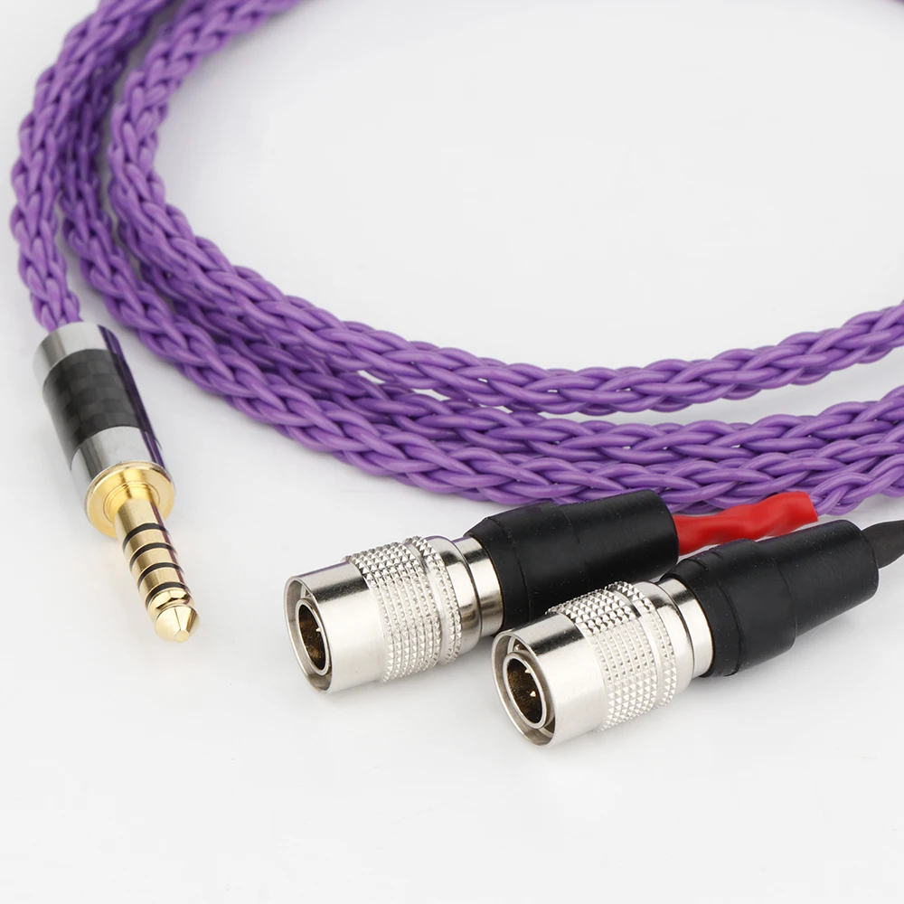 Фото 2,5 мм/3,5 мм/4,4 мм/4pin XLR сбалансированный OCC посеребренный кабель для наушников для наушников Mr динамики Ether Alpha Dog Prime №4