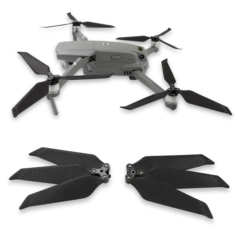 4 шт. углеродное волокно складной быстросъемный 8743 Пропеллер для DJI Mavic 2 Pro Zoom Drone шумоподавление Реквизит лопасти пропеллеры