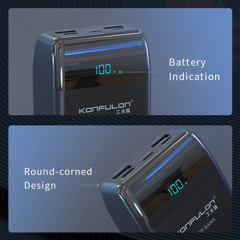 QC 3 0 Мощность банка 30000 мА/ч банк мА/ч. аккумулятор Externe пауэр PD20W Prtable Зарядное