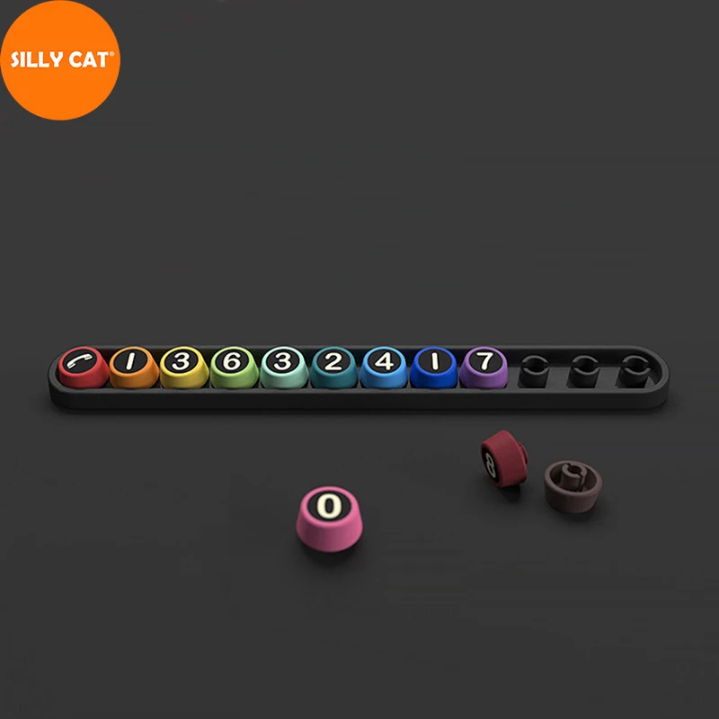 

Car Number Plate Temporary Parking Plate Mobile Phone Number Plate Sticker Car Moving Card Parking Stop Plate Be Hidden