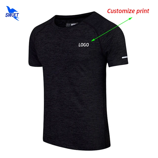 Summer breathable running t-shirts for men women kids quick dry night run shirts fitness gym top tees sportswear customize print