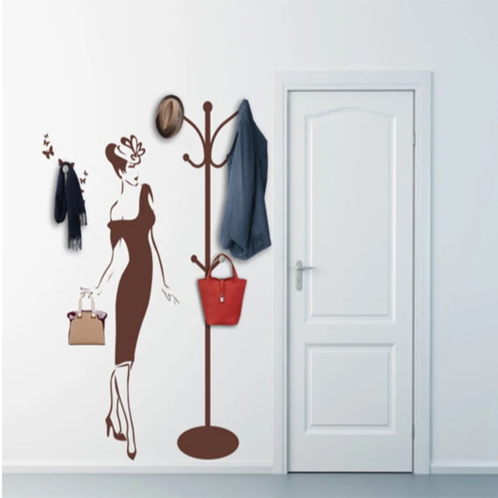 Горячая Красивая Леди наклейки на стену самоклеящиеся художественные обои для