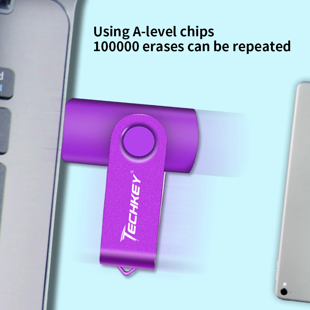 Usb флеш-накопитель Techky флешка Techkey на 32 ГБ 4 8 16 usb-накопитель 100% реальная емкость usb 2