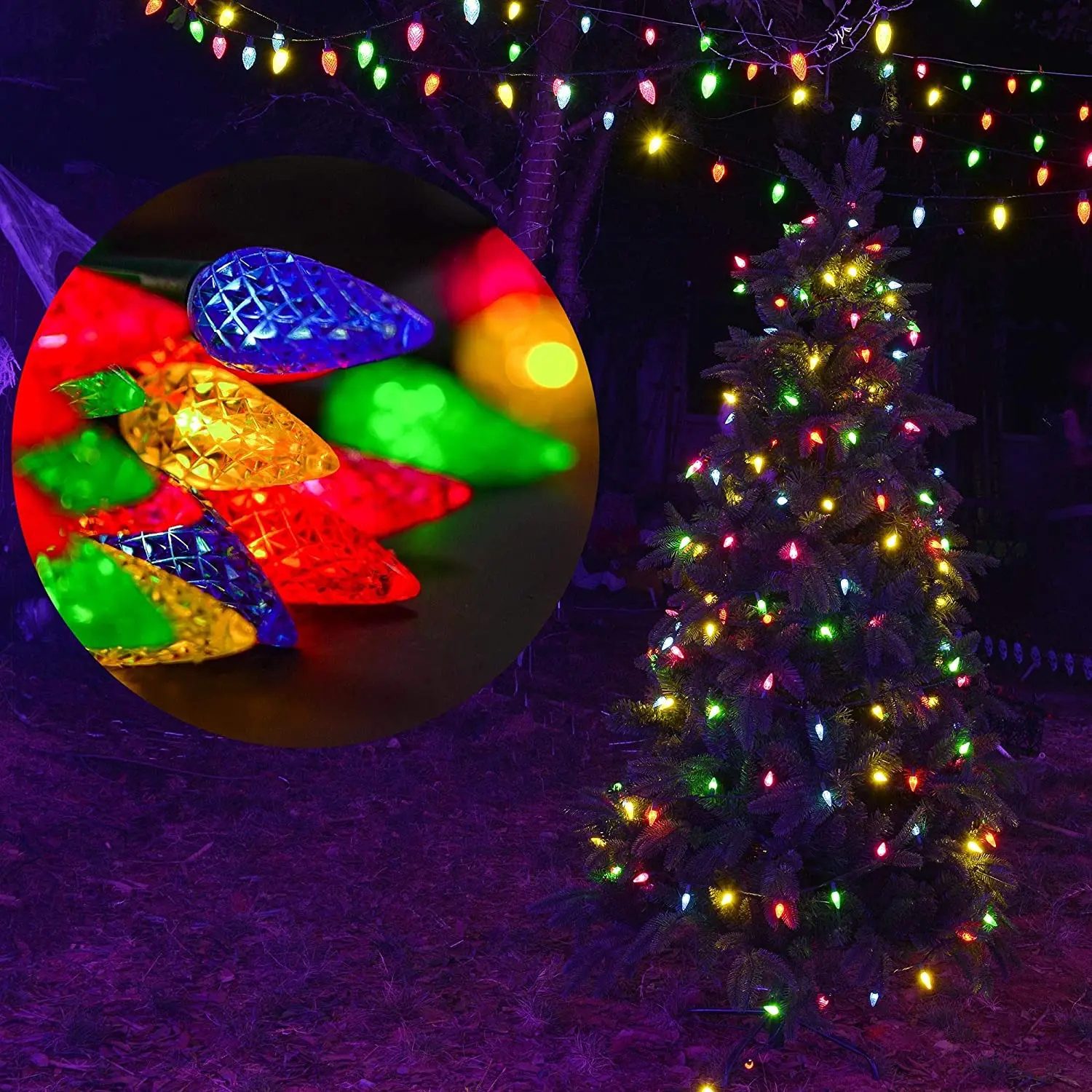

16 Colors USB Strawberry LED String Lights Outdoor Christmas Decorative with Flash Remote Control