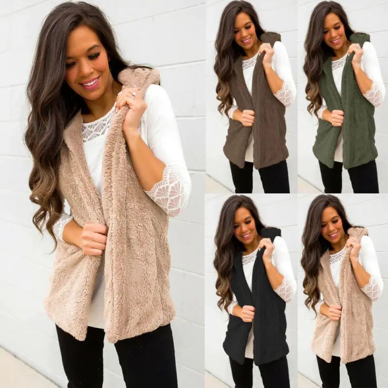 Для женщин s зимние Обувь на теплом меху бархатная толстовка с капюшоном жилет