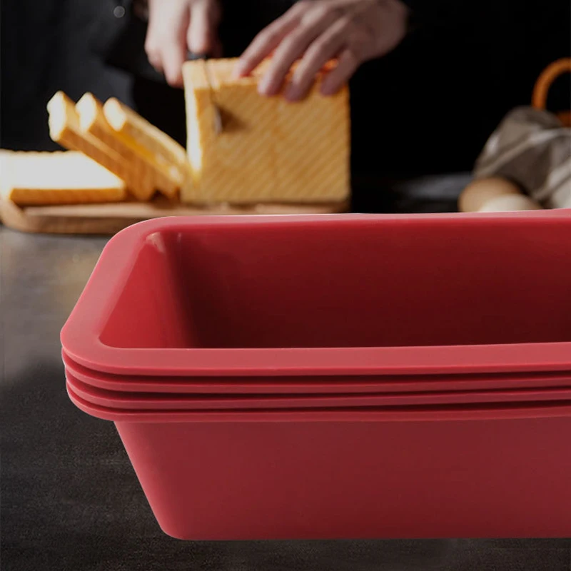 

Silicone Bread and Loaf Pan Non-Stick Silicone Baking Mold for Homemade Cake Bread Meatloaf P7Ding