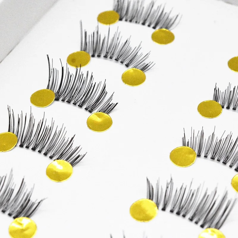 Накладные мини ресницы 10 пар накладные с полууглом супернатуральные нюдовые для