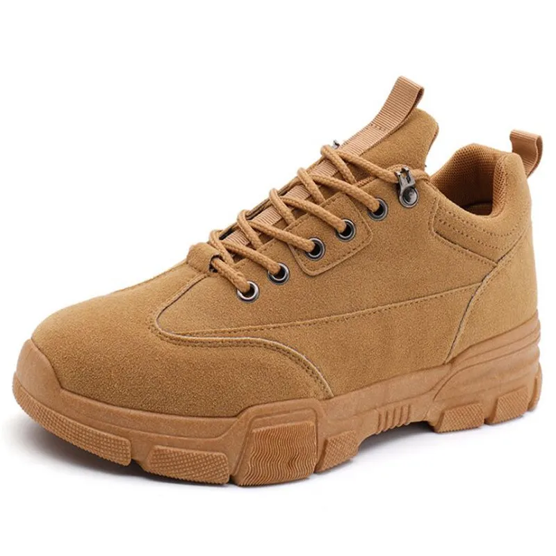 

Men Sneakers Autumn Winter plush warm genuine leather men boots all season work shoes man ankle boot Outdoor boots men shoes