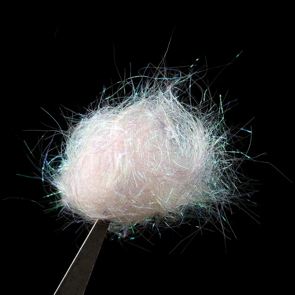 Wifreo 2Bags Fly tying Ice Dub Scud Dub for Nymph Scuds Ice Wing Fiber Thorax Material Flash Sparkle Addding Blending Material
