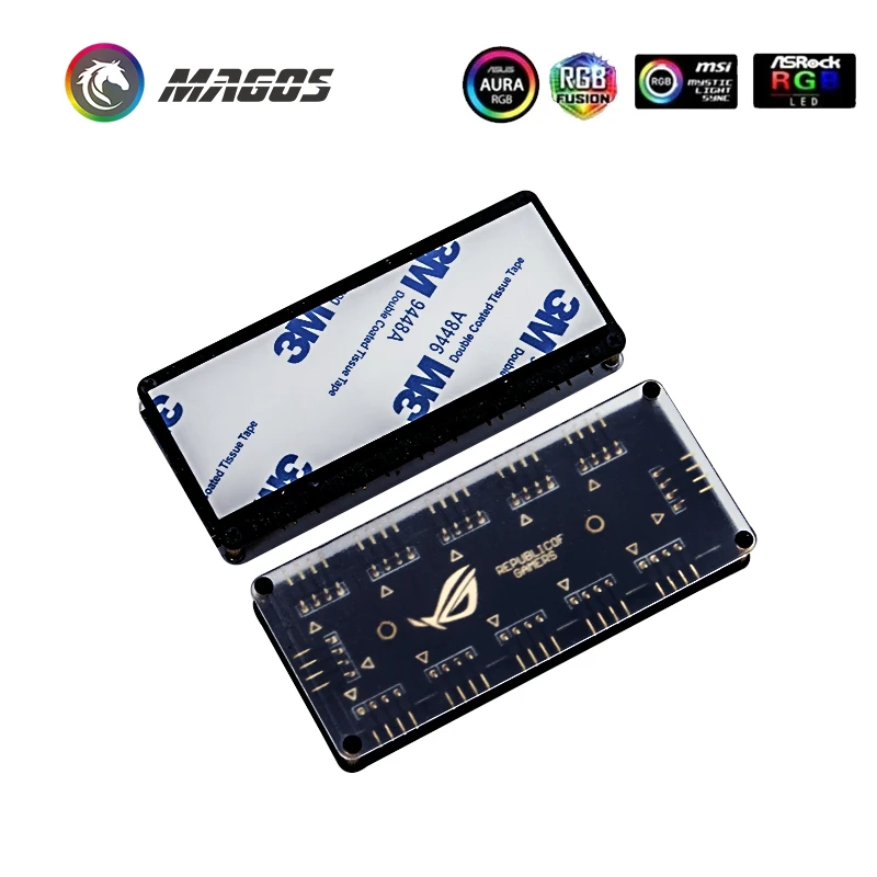 RGB разветвитель для материнской платы 12 В 4 контакта или 5 3 (SATA Блок питания) с