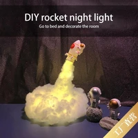 3d print night light space shuttle lamp indoor rocket lamp rocket lovers home desk night lamp decoration usb rechargeable