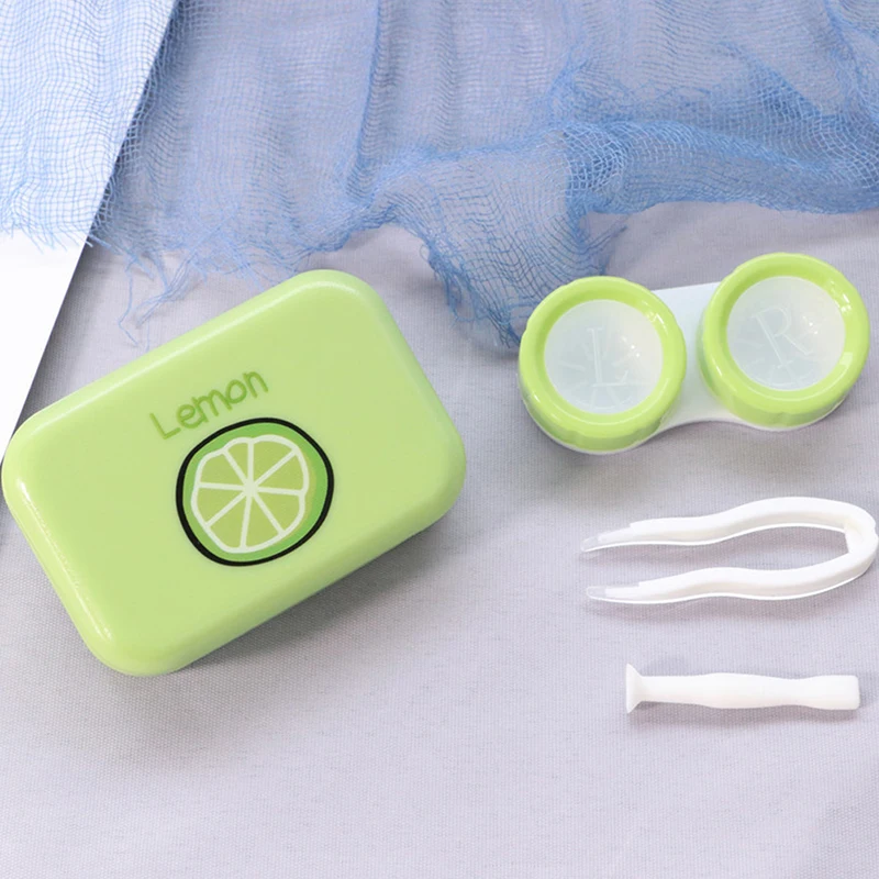 

Mini Contact Lens Case With Mirror Kit Travel Convenient Carry Contact Lens Case 1 Pcs