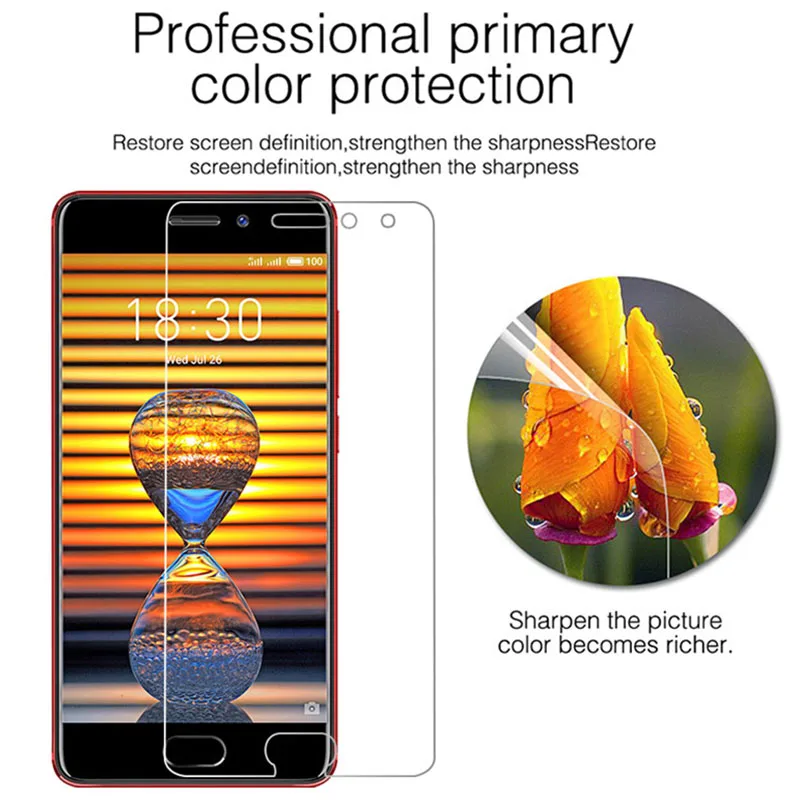 1/2 шт.! Закаленное защитное стекло для экрана Meizu Pro 7 6 Plus 5 закаленное 9H HD 16 15
