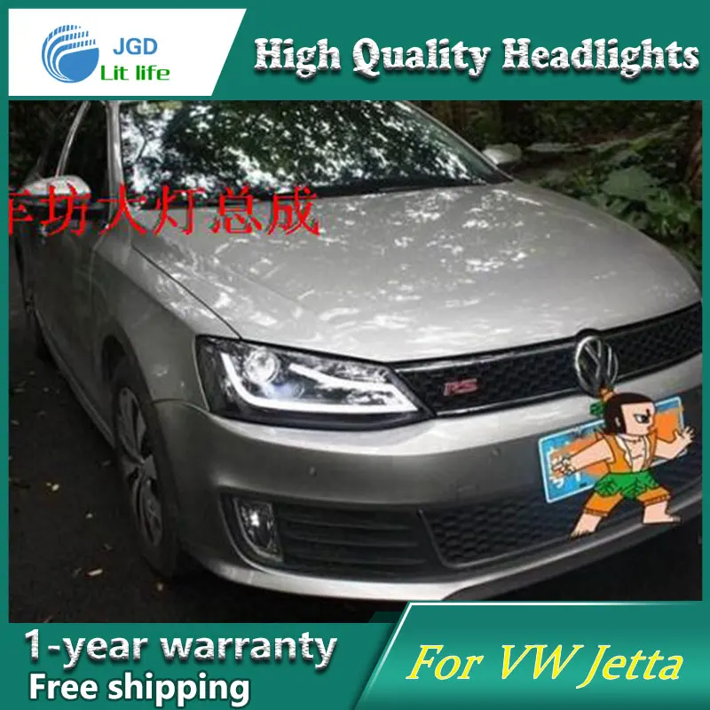 Светодиодная фара для VW Volkswagen Jetta 2012 2013 LED фары сигнал светодиодный drl hid